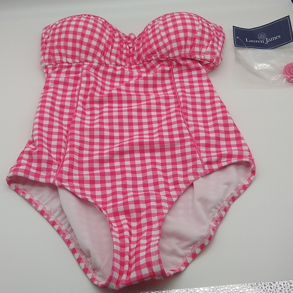 Lauren James Other - Lauren James gingham size small one piece swimsuit Summer